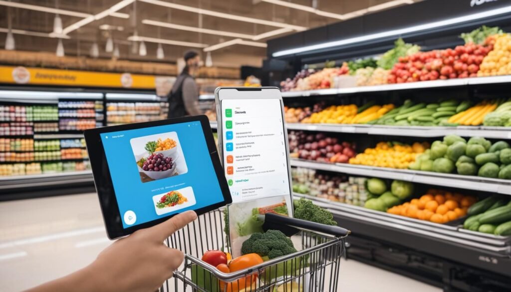 AI chatbot in grocery store